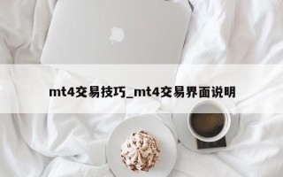 mt4交易技巧_mt4交易界面说明