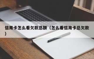 信用卡怎么看欠款总额（怎么看信用卡总欠款）