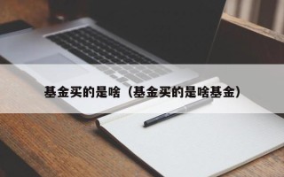 基金买的是啥（基金买的是啥基金）