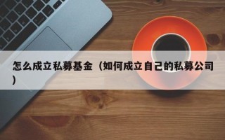 怎么成立私募基金（如何成立自己的私募公司）