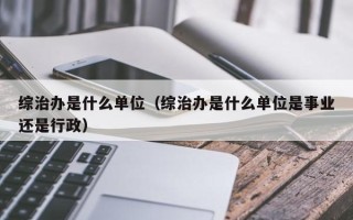 综治办是什么单位（综治办是什么单位是事业还是行政）