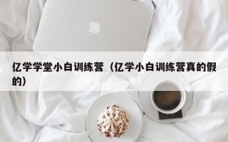 亿学学堂小白训练营（亿学小白训练营真的假的）