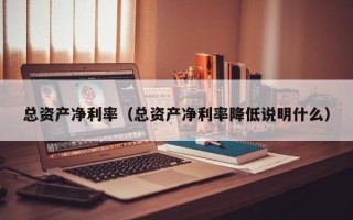 总资产净利率（总资产净利率降低说明什么）