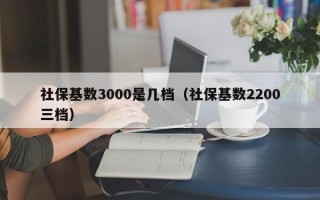 社保基数3000是几档（社保基数2200三档）