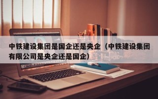 中铁建设集团是国企还是央企（中铁建设集团有限公司是央企还是国企）