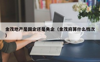 金茂地产是国企还是央企（金茂府算什么档次）