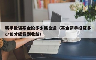 新手投资基金投多少钱合适（基金新手投资多少钱才能看到收益）