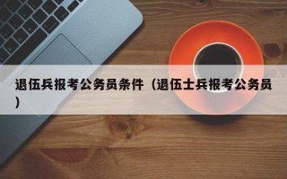 退伍兵报考公务员条件（退伍士兵报考公务员）