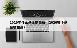 2020年什么基金前景好（2020哪个基金收益高）