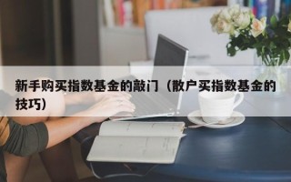 新手购买指数基金的敲门（散户买指数基金的技巧）