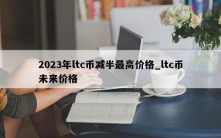 2023年ltc币减半最高价格_ltc币未来价格