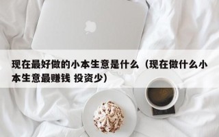 现在最好做的小本生意是什么（现在做什么小本生意最赚钱 投资少）