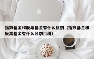 指数基金和股票基金有什么区别（指数基金和股票基金有什么区别百科）