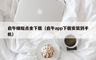 启牛蜻蜓点金下载（启牛app下载安装到手机）