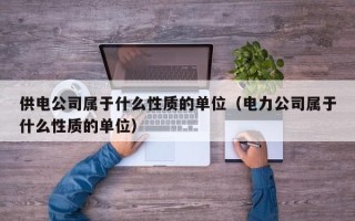 供电公司属于什么性质的单位（电力公司属于什么性质的单位）