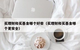 买理财和买基金哪个好些（买理财和买基金哪个更安全）