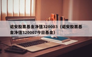 诺安股票基金净值320003（诺安股票基金净值320007今日基金）