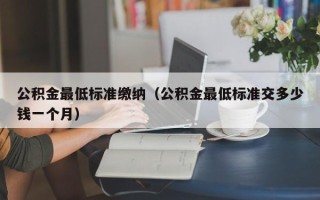 公积金最低标准缴纳（公积金最低标准交多少钱一个月）