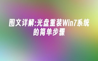 图文详解：光盘重装Win7系统的简单步骤