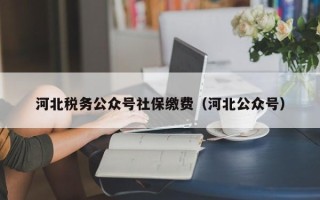 河北税务公众号社保缴费（河北公众号）