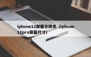 iphone12屏幕分辨率（iphone12pro屏幕尺寸）