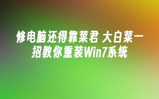 修电脑还得靠菜君 大白菜一招教你重装Win7系统