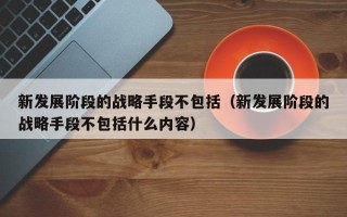 新发展阶段的战略手段不包括（新发展阶段的战略手段不包括什么内容）