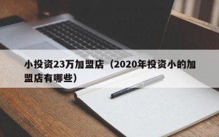 小投资23万加盟店（2020年投资小的加盟店有哪些）